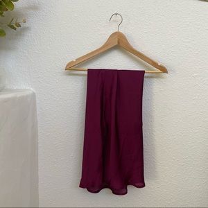 Leith Maroon Mid Calve Skirt